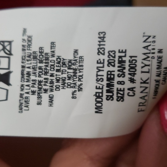 Frank Lyman Solid open front pink blazer - Picture 6 of 7